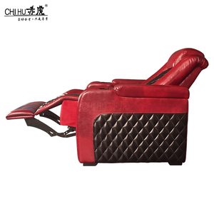 El cine de lujo sofá micro-fibra de cuero motorizado del teatro reclinable asientos Cine en Casa silla - Product Image 5