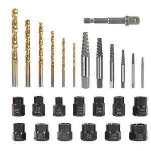 Bolt Screw Remover Set 26 Piece Spiral Flute Extractor High Carbon Steel For Home Repair - Product Image 4