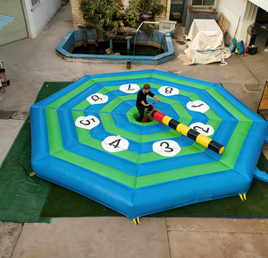 EASYFUN Juego Inflable Personalizado de Desafío de Equilibrio en Bicicleta con Brazo de Barrido, para 2-9 Pasajeros, Fácil de Instalar para <span class=keywords><strong>Alquiler</strong></span> - Product Image 3