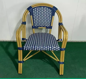 Hot-selling Traditional Aluminum Alloy Rattan <b>Outdoor</b> Garden <b>Chairs</b> <b>Stackable</b> Legs Lightweight Comfortable Durable Construction - Product Image 1