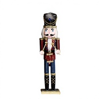 Nouvelle Décoration Artisanale Casse-Noisette en Bois de 30 cm – Création Artistique pour la Maison, Décoration de Table de Noël, Décoration de Bureau pour les Fêtes, Cadeau