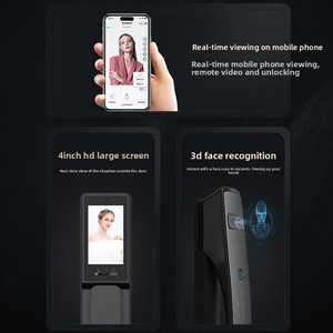 Outil de contrôle d'accès intelligent à empreintes digitales et à reconnaissance faciale par veine palmaire, entièrement automatique, avec double caméra (visible et interne) - Product Image 2