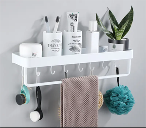 Caddie de douche multifonction Organisateur de salle de bain Rangement mural <span class=keywords><strong>Étagère</strong></span>s de douche de salle de bain <span class=keywords><strong>sans</strong></span> perçage - Product Image 2