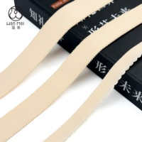 Vente en gros, bande élastique Picot personnalisée pour la couture, bretelles de soutien-gorge en dentelle avec bordure souple en nylon de couleur unie