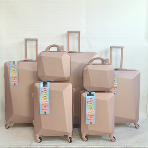 Elegante 7 peças de 32 polegadas ABS Trolley Bag Set leve poliéster forrado sacos de viagem para mulheres ocupado on-the-go estilo de vida - Product Image 1