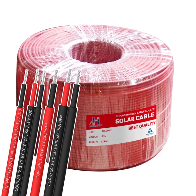 Rru 1C 6mm2 Solar Panel Wire 4mm 6mm 10mm 16mm Pv Solar Dc Cable