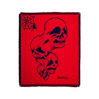 Neue Europäisch-Amerikanische Gewebte Wandteppiche Hochwertige Dekorative Polyester-Baumwoll-Cartoon-Anime-Decke mit Totenkopf-Motiv für Sofas