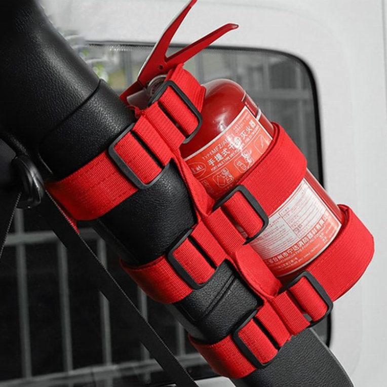 Регулируемый держатель для огнетушителя