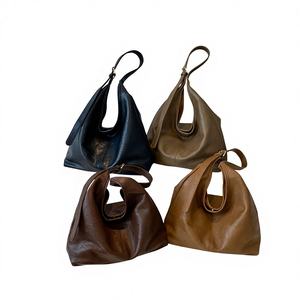 กระเป๋าโท้ทหนังแท้รักษ์โลก ขนาดเล็ก สีน้ำตาลแดง พร้อมซิปปิด สำหรับสุภาพสตรี กระเป๋าสะพายไหล่ระดับไฮเอนด์ - Product Image 1