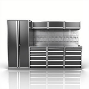 <span class=keywords><strong>Armoire</strong></span> de Garage Personnalisée, Combinaison d'Atelier, Meuble à Outils, Établi en Acier, Boîte à Outils, <span class=keywords><strong>Armoire</strong></span> de Rangement pour Garage - Product Image 2