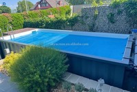 Détachable personnalisé 20 pieds 40 pieds Système modulaire de filtration et de chauffage Conteneur d'expédition Piscine avec spa