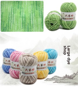 Écharpe en coton/acrylique pour bébé, tricotée à la main, fil épais, vente en gros, 5 brins, coton laitier teint - Product Image 5