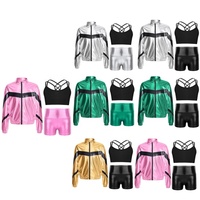 6-14 Enfants Formation Dancewear Ensemble Filles Moderne Stage Danse Performance Porter Enfant Hip Hop Danse Costumes
