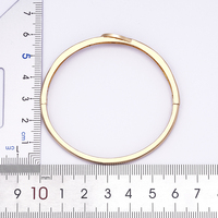 QIKU Groothandel Elegante Handgemaakte Koperen Armband met Heldere Kristallen en Gouden Afwerking, Klassieke Statement Sieraden voor Vrouwen, Valentijnsdag Cadeau