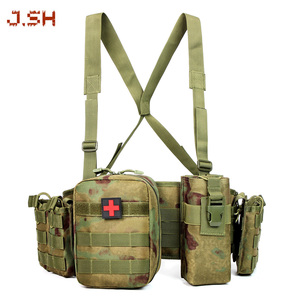 JSH Sac de combat tactique personnalisé Heavy Duty Camo Molle Chaleco avec boucle de déverrouillage pour hommes pour <span class=keywords><strong>Wargame</strong></span> - Product Image 1