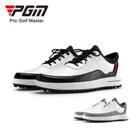 Zapatos de golf impermeables para hombre, calzado de marca, color negro