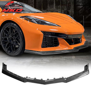 Lèvre de pare-chocs avant pour Chevrolet Corvette C8 2023-2025 Z06 E-Ray ZR1 Fibre de carbone 3 pièces Diffuseur Garde-boue de menton Protection - Product Image 1