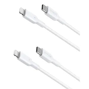 אנקר Powerline השני USB C כבל פ"ד סוג-c נתונים מהיר טעינת כבלים עבור Iphone Macbook AirPods