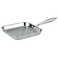 Wajan Goreng Stainless Steel Cooker King Multi-ukuran 24-inci, Loyang Panggang Besar, Set Peralatan Masak Induksi, Tersedia dalam Ukuran Kustom