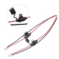 Adaptateur de prise JFS en promotion avec porte-fusible et fusibles à lame 5A-30A, 12V/600V, âme en cuivre, isolation PVC, longueur 150mm
