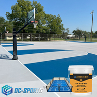 Surface de terrain de basket-ball en acrylique haute performance, revêtement sportif élastique, durable en extérieur, résistant aux UV, antidérapant