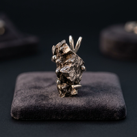 Pendentif solitaire en argent 925 fait main avec météorite de fer, 16 pouces, unisexe, pour le bureau/le travail, usage quotidien