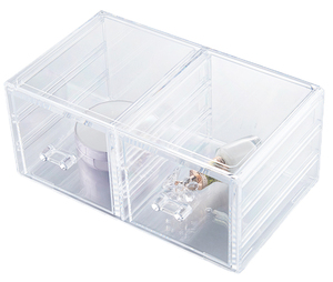 Nuovo design grandi divisori per cassetti portaoggetti per trucco cosmetico in acrilico scatole e contenitori per il trucco organizzatori per il trucco - Product Image 4