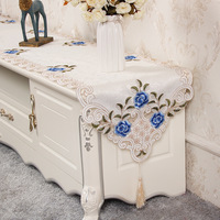 TaiGen Nordisches Blumenmuster TV-Schrank-Abdeckung Stoff-Tischdecke Modern Minimalistisch Wohnzimmer Heim & Hotel Dekoration