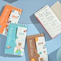 2025 2026 impression personnalisée cahiers à spirale mignon Mini planificateur à feuilles mobiles livre de poche papier coloré bloc-notes utilisation de bureau en gros