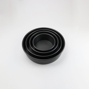 Springform Cake Pan 4-16 Inch Round Black Chiffon Baking Dish For Cake Making Oven Safe - Product Image 1