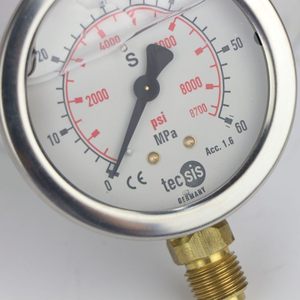 Manomètre TECIS 1,6 MPa, manomètre hydraulique P1453 pour machine de moulage par injection, pression d'huile 25 MPa, utilisation en automatisation - Product Image 6