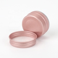 30ml 1 oz vide petit rond argent noir blanc or rose bleu pot en aluminium baume à lèvres stockage en aluminium conteneur en fer blanc boîte