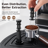BANLEE Outil de distribution de café en plastique à 8 aiguilles, agitateur WDT pour expresso avec aiguilles en acier inoxydable pour barista