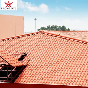 Brick Red Color Roofing Lamina De Pvc Roof Sheet Cielo Raso Pvc Roof Tiles For House