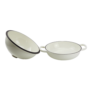 Moule à pain rond <span class=keywords><strong>en</strong></span> <span class=keywords><strong>fonte</strong></span> émaillée de 10 pouces avec couvercle et doubles poignées, compatible four et cuisinière à induction, vente <span class=keywords><strong>en</strong></span> gros - Product Image 3
