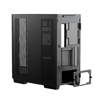 Boîtier d'ordinateur en verre trempé panoramique 2 pièces à dégagement rapide monté sur GPU horizontal et vertical de haute performance