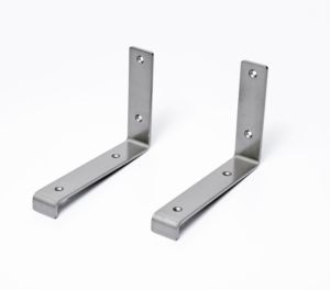 Soportes de estantería de tamaño personalizado, soportes de borde para estantes, soporte de estantería flotante de metal/aceros forjados industriales sin acabado - Product Image 2