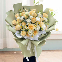 Shinewrap usine Offre Spéciale couleur Pure fleur papier d'emballage Logo personnalisé acceptable fleuriste emballage feuille de papier étanche