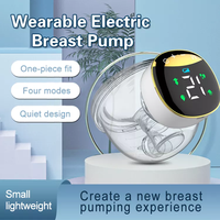 Tire-lait portable électrique intelligent Affichage LED Portable Bébé Mamelon Silence Ventouse Alimentation Lait Demi-boule Bouteilles