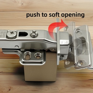Charnières de porte à ouverture douce avec amortisseur pour armoires, système Push-to-Open pour salle de bain, cuisine, salon, bureau à domicile - Product Image 4