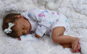 NPK 19 pouces/48 cm Sleeping Reborn Baby Doll Cadeau de Noël Jouets pour enfants Fait à la main en silicone Newborn Bebe Reborn Doll - Product Image 4