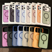 Funda Magnética Premium Mate con Acabado de Lujo en Contraste de Color para iPhone 17 Air 18 16 13 12 11 Pro Max 14 15 Plus