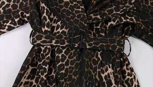 OUDINA Cappotto Lungo Invernale da Donna, Taglia XXL Plus, Sopra <span class=keywords><strong>il</strong></span> Ginocchio, Casual, Stampa Leopardata, Oversize - Product Image 6