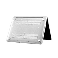 Tout nouveau boîtier rigide noir brillant étoile cristal clair pour ordinateurs portables MacBook