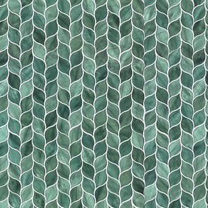Mosaico de Vidrio con Forma de Hoja Verde para Pared, Estilo Moderno Decorativo, Calidad Premium, Fabricación Personalizada en Fábrica de Foshan, China - Product Image 2