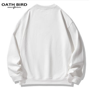 <span class=keywords><strong>Sudadera</strong></span> de manga larga de Color sólido de piedra clásica con logotipo personalizado o cuello insignias isla pareja mismo estilo sudaderas con <span class=keywords><strong>capucha</strong></span> de gran tamaño - Product Image 3