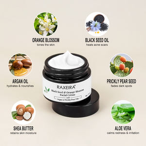 Crème Visage Hydratante Non Collante Éclaircissante <span class=keywords><strong>Anti</strong></span>-Acné Réparatrice à la Graine Noire et à la Fleur d'Oranger en Gros - Product Image 4