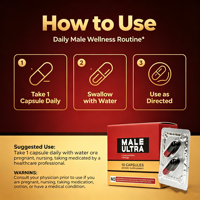Complément de capsules de racine de Maca pour une puissance masculine accrue, suppléments populaires pour l'énergie, capsules Man Plus extra