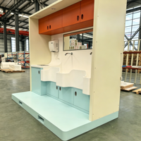 Lavabo chirurgical et médical pour clinique, personnalisé, en pierre de surface solide SUS 304 pour hôpital