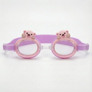 Lunettes de natation pour enfants Bonce Sport Anti-buée, lentilles transparentes étanches, monture en PC/silicone, forme d'animal de dessin animé - Product Image 6